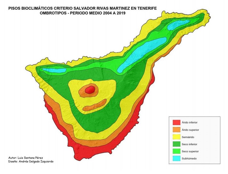 Pisos bioclimáticos de Tenerife: criterio Rivas-Martínez